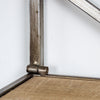 Wood and Metal Hanging Shelf Rack